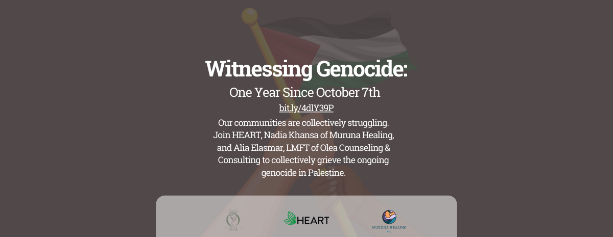 Witnessing Genocide: One Year Since October 7th